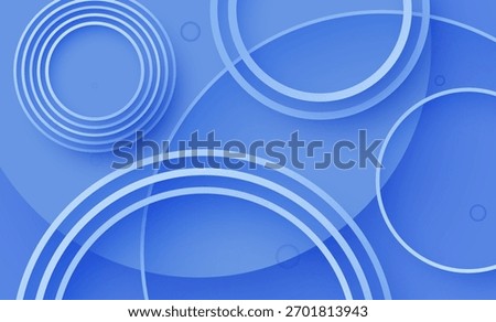 Abstract light blue background with circular wave design