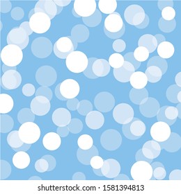 Abstract Light Blue Background featuring Bokeh pattern - Vector Illustration