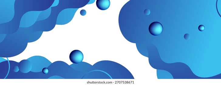 Abstractas fondo azul claro con curvas suaves que fluyen. Perfecto para el bienestar, la salud o la marca limpia.eps10