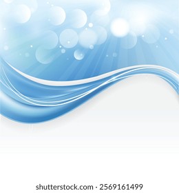 Abstract Light Blue Background Illustrator Template