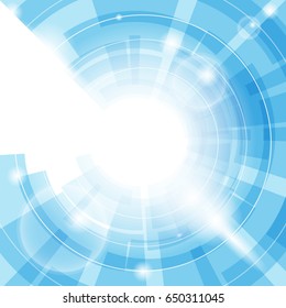 Abstract light blue background. Scientific or business concept. Vector illustration