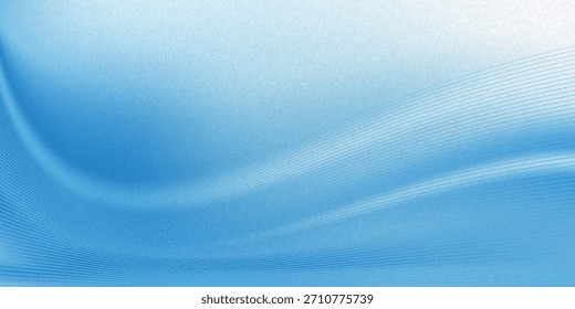 Abstract light blue background with smooth curves. Soft blue wavy background.