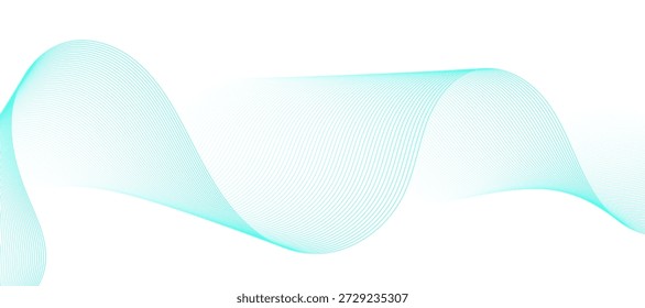 Abstract light blue background with smooth wave gradient.