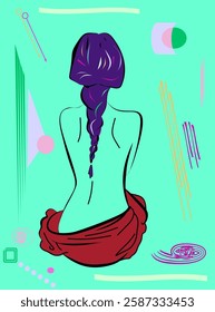 Abstract light blue background ,surrealism art style