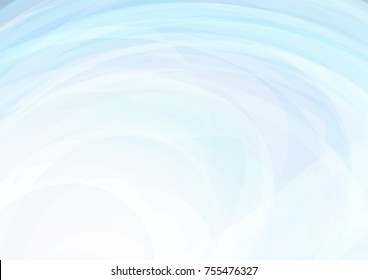 Abstract light blue background with transparent swirl. Subtle vector graphic pattern