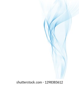 Abstract light blue background. Vector illustration eps10. Background with transparent blue wave.