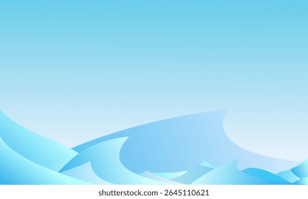 Fundo azul claro abstrato com ondas