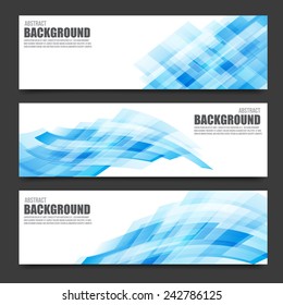 Abstract light blue banner bright and light background vector illustration