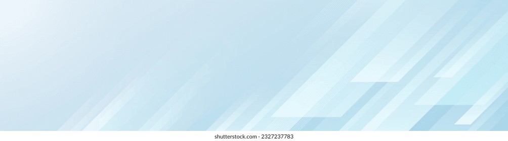 Resumen de fondo de diseño de banner azul claro con capa de superposición geométrica diagonal. Elemento gráfico de forma cuadrada moderno. Traje para portada, cabecera, banner, folleto, negocios, empresa, sitio web, volante