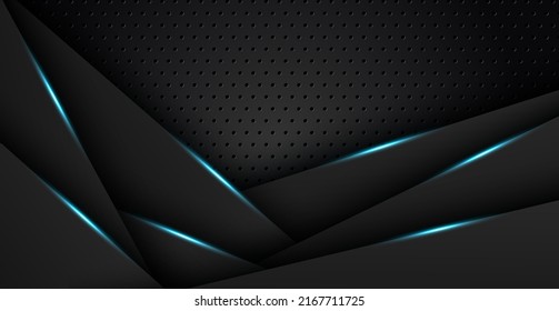 fondo de textura gris concepto de diseño de marco de diseño de marco de espacio negro azul claro abstracto. vector eps10