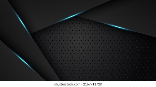 fondo de textura gris concepto de diseño de marco de diseño de marco de espacio negro azul claro abstracto. vector eps10