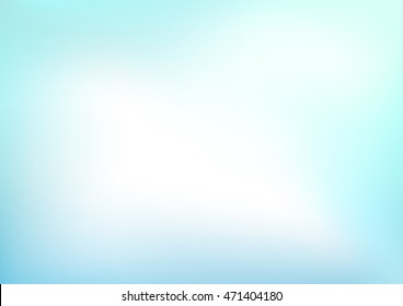 Abstract Light Blue Blurred Vector Background