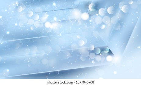 Abstract Light Blue Bokeh Background Vector