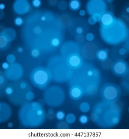 Abstract Light Blue Bokeh Background Vector Illustration. Magic Defocused Glitter Sparkles. Good for promotion materials, Brochures, Banners. Abstract Backdrop.
