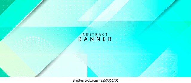 Abstract light blue booklet design banner 
