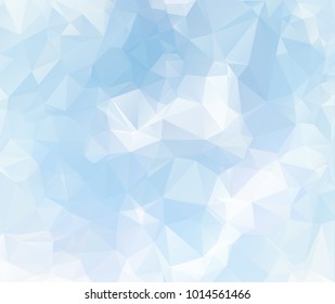 Abstract Light blue color polygonal shape background