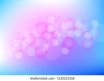 abstract light blue colorful bokeh background.vector