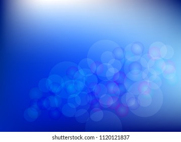 abstract light blue colorful bokeh background.vector