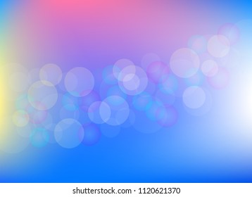 abstract light blue colorful bokeh defocused background.beautiful vector