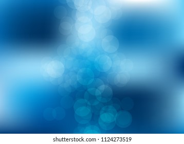 abstract light blue colorful bokeh defocused background.beautiful vector