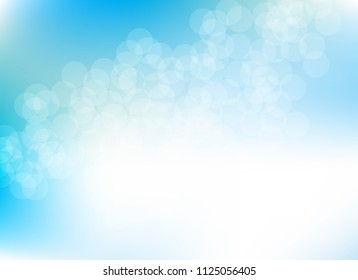 abstract light blue colorful bokeh defocused background.beautiful vector