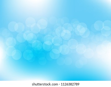 abstract light blue colorful bokeh defocused background.beautiful vector