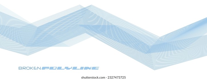 Resumen azul claro complicado línea rota con efecto moire. Patrón gráfico vectorial amplio