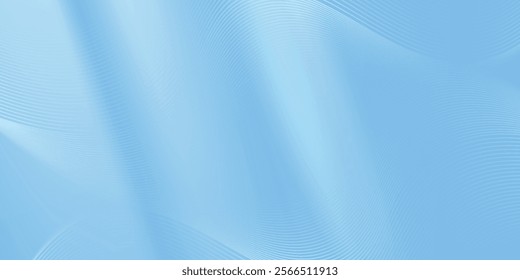 Abstract light blue composition with flowing shapes.eps10