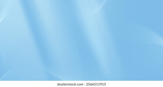Abstract light blue composition with flowing shapes.eps10