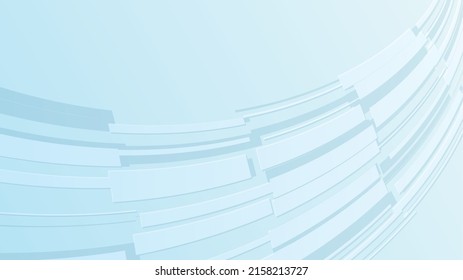 Abstract light blue curved Rectangular background.Vector illustration of curved Rectangular.