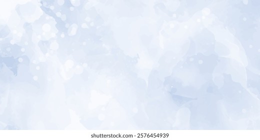 Abstract Light Blue Design with Dreamy Mist and Soft Spiral Patterns, Soothing Misty Blue Background with Gentle Swirls and Fluid Patterns, Hand painted watercolor floral background vector design in e