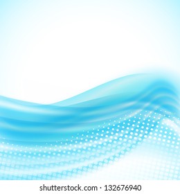 abstract light blue flowing background