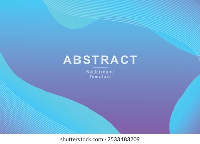 Abstract light blue fluids wavy composition background 2025 trend	