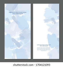 Abstract light blue flyer template universal design