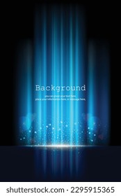 Abstract light blue futuristic background with glowing light effect vector illustration.
