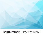 Abstract light blue geometric background. Low polygonal vector mosaic, digital design