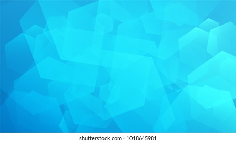 Abstract light blue geometric background, vector