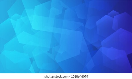 Abstract light blue geometric background, vector