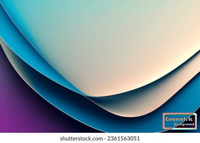Resumen de fondo geométrico azul claro. Composición dinámica de formas. Ilustración vectorial.