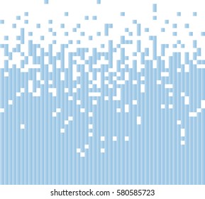 Abstract light blue geometric background. Gradient stripes and squares