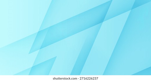 Abstract Light Blue Geometric Overlap Background for Technology. Modern creative trendy design in vector illustration
