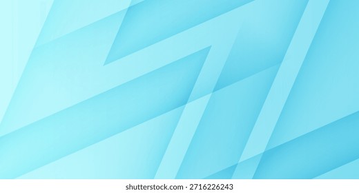 Abstract Light Blue Geometric Overlap Background for Technology