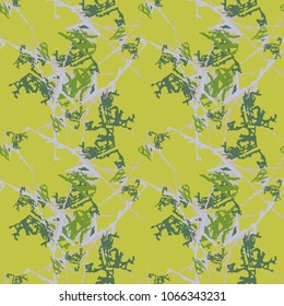 Abstract light blue and green background as UFO camouflage. Seamless repeat bright pattern usable as camo, wallpaper, backdrop or for print for textile or wrapping paper