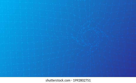 línea azul claro abstracta con patrón de punto sobre fondo de color gradiente azul para la tecnología y el diseño de elementos futuristas. ilustración vectorial 