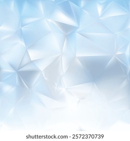 Abstract Light Blue Low Poly Background