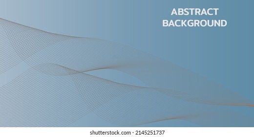 Abstract light blue minimal vector background with dynamic wavy gradient line long banner business template. Abstract background website Landing Page. Template for websites, or apps. Modern design. Ab