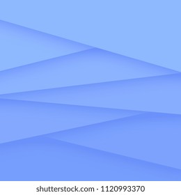 Abstract light blue overlap paper layer paper style background. Vector iilustration