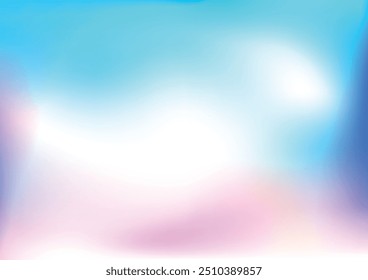 Abstract light blue pastel gradient color background. blurred light fuzz colorful gradient background. vector soft horizontal backdrop. illustration vector design background.