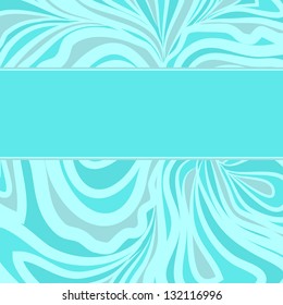 Abstract light blue pattern with empty stripe for your text.