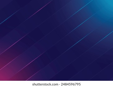 Abstract light blue and pink abstract gradient background with light lines effect. Simple texture presentation design. Futuristic templates graphic composition. Vector illustration